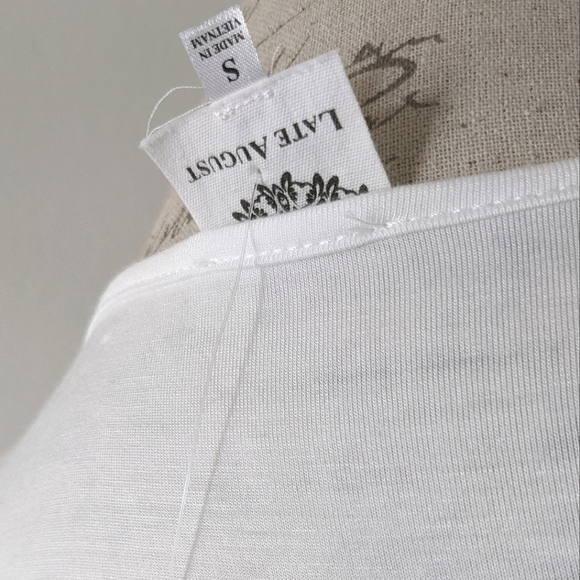 S - Late August - Striped Soft Pocket Tee - Picture 4 of 9